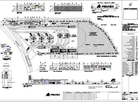 Gasoline Station Dwg File Cadbull