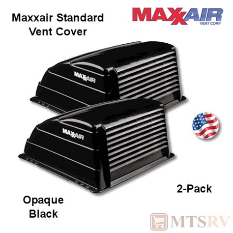 Maxxair Std Vent Cover 2 Pack Black Opaque Maxx Max Air Rv Cargo Trailer Ebay