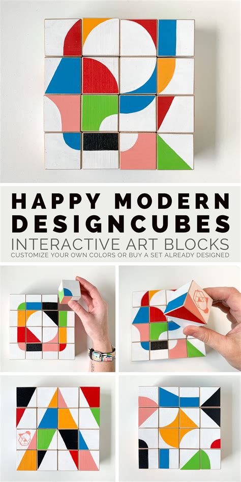 Design cubes interactive art block puzzle | Art sets for kids, Interactive art, Kids art projects