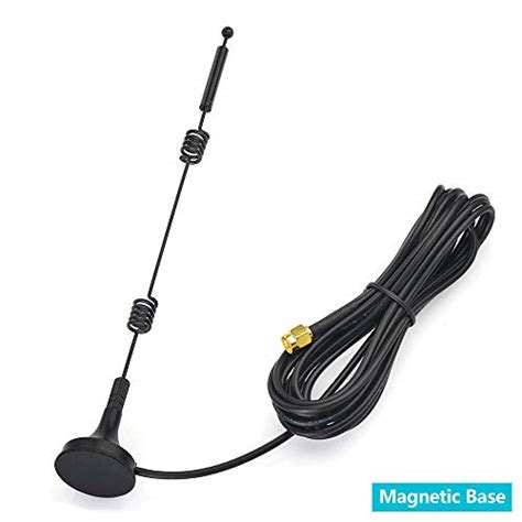 Bingfu WiFi Antenna RP SMA Male WiFi Aerial 2 4 5 8 GHz 9dBi Magnetic