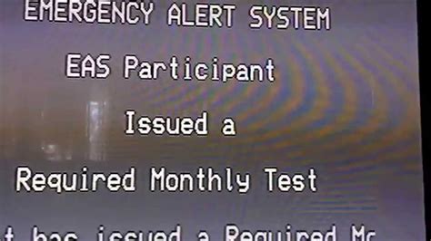 Emergency Alert System Eas Monthly Test Youtube