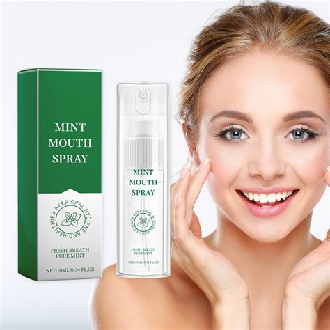 Mint Oral Spray Cleans Mouth Odor And Bad Breath Fresh Breath Spray