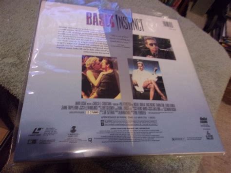 Basic Instinct Laserdisc 1992 Widescreen Edition LD69015WS LD