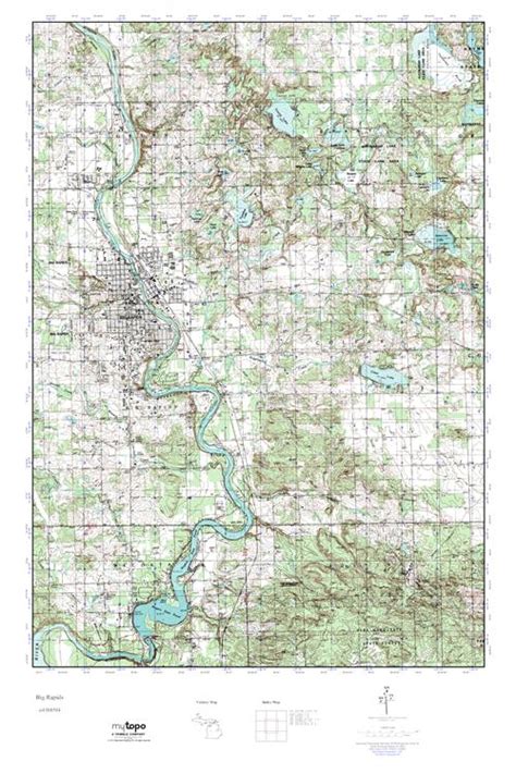 Mytopo Big Rapids Michigan Usgs Quad Topo Map