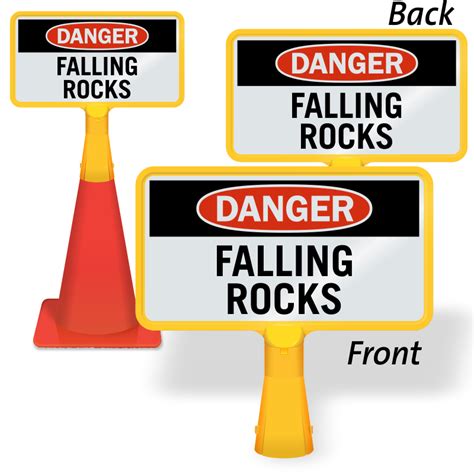 Falling Rocks Signs Rockfall Warning Signs