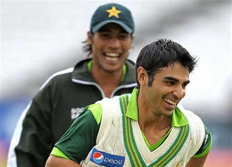 Salman Butt And Mohammad Amir Enjoy Their Training Session