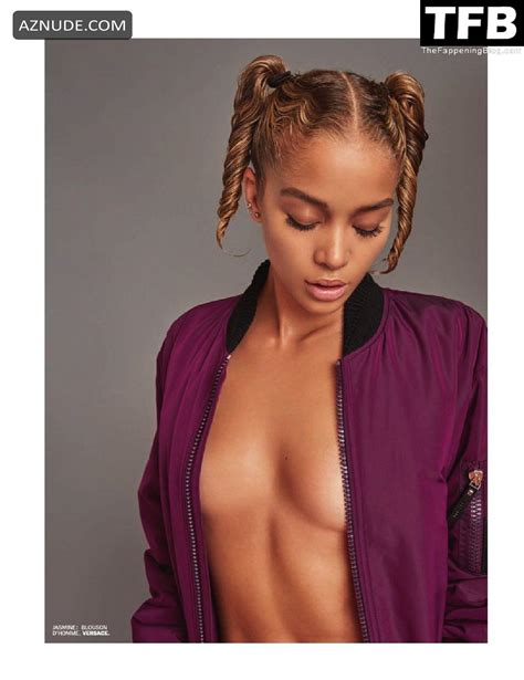 Jasmine Sanders Sexy Poses Topless Showcasing Her Hot Figure In A