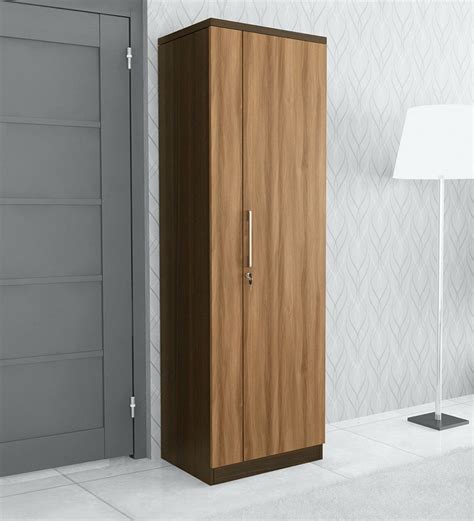 Buy Kosmo Ken Door Wardrobe In Walnut Natural Wenge Finish By