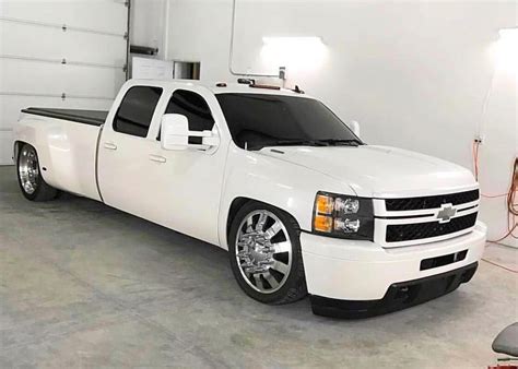 Chevy Silverado crew cab dually..