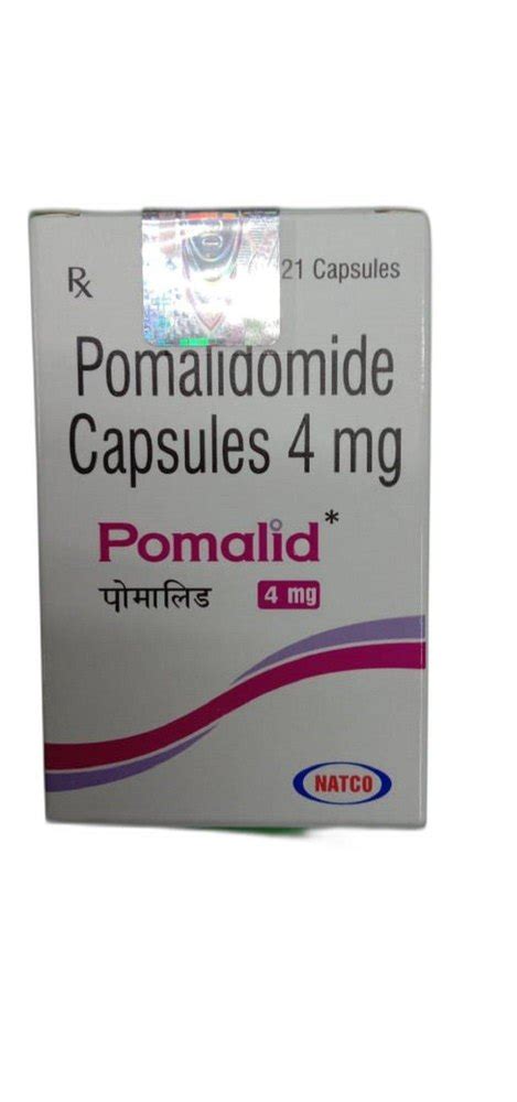 Pomalid 4mg Pomalidomide Capsule Natco 1 Bottle Of 21 Capsules At Rs