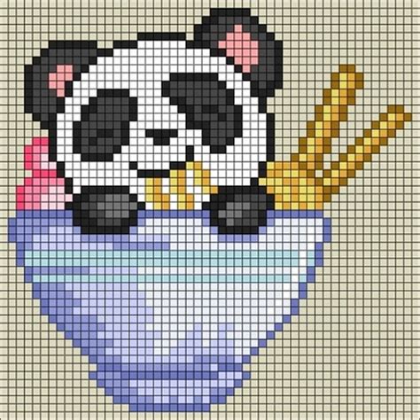 11 Easy Panda Perler Beads Patterns For Cute Artworks Julie Ann Art