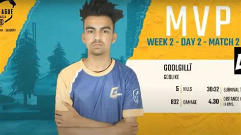 Pmpl South Asia Week Day Godlike Win Chicken Dinner In Match