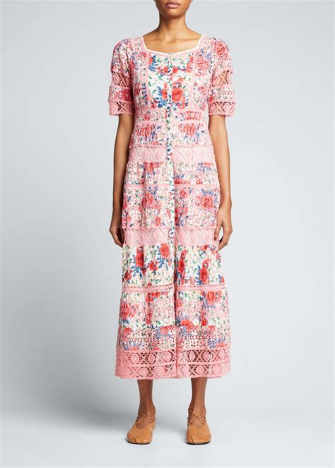 Buy Loveshackfancy Carmie Victorian Floral Maxi Dress At Off