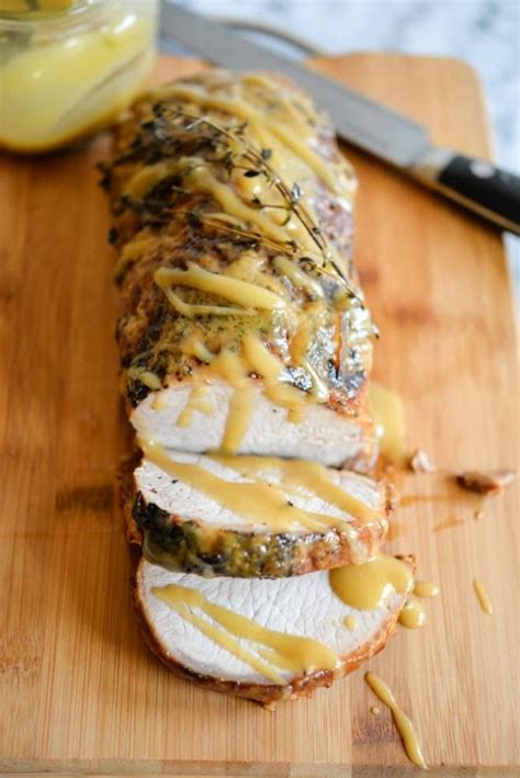 Best Oven Baked Pork Loin With Honey Mustard Glaze Fed And Fit