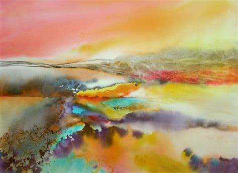 Aquarelles Annick Richard Keller Aquarelle Abstraite Comment Peindre