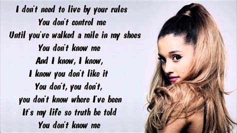 Ariana Grande You Don T Know Me Karaoke Instrumental With Lyrics On