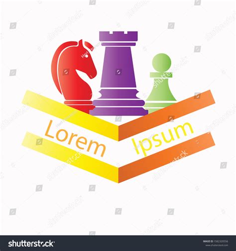 Chess Game Logo Vector Chess Match Stock Vector (Royalty Free ...