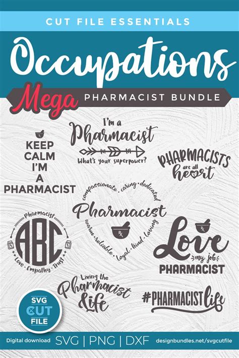 Pharmacist Svg Bundle Pharmacy Svg Files For Crafters