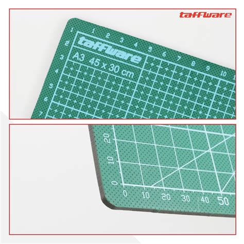 Taffware Alas Potong Work Cutting Mat Pad A3 45x30cm Green