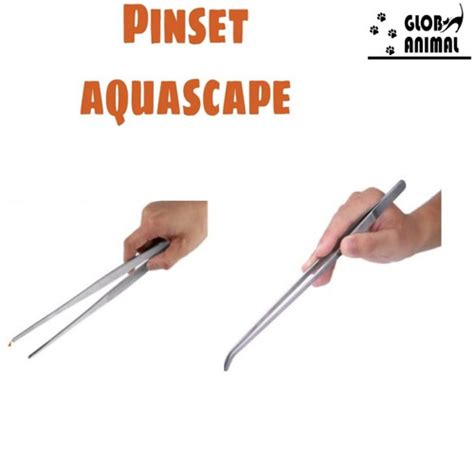 Jual PINSET AQUASCAPE 25cm Jepitan Lurus Aquarium Pinset Bengkok