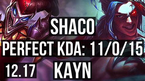 Shaco Vs Kayn Jng Games Legendary M Mastery