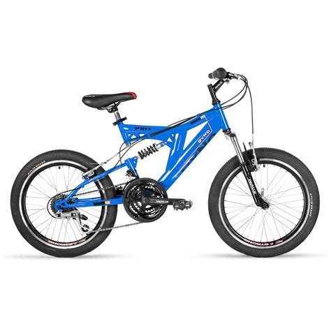 Ciclometa Detalles Bicicleta R 20 Doble Suspension 6V Azul Ryno