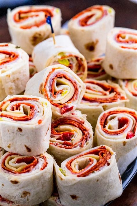 Italian Pinwheels Tasty Pepperoni Party Appetizer