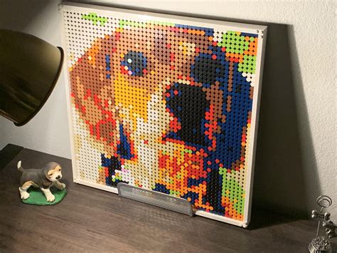 Made a portrait of my dog using the Lego Art Project set : r/lego