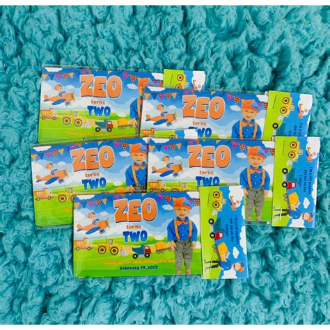 Blippi Theme Ref Magnet Souvenir Birthday Minimum 20pcs Shopee