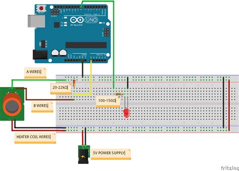 Gas Sensor Arduino Circuit Diagram