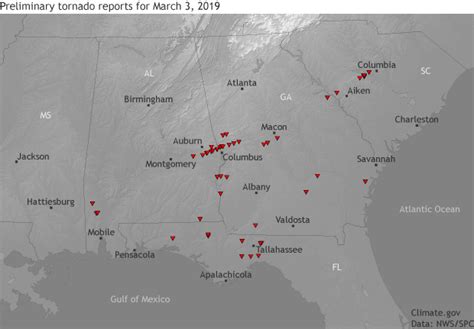 Alabama Tornado History Map