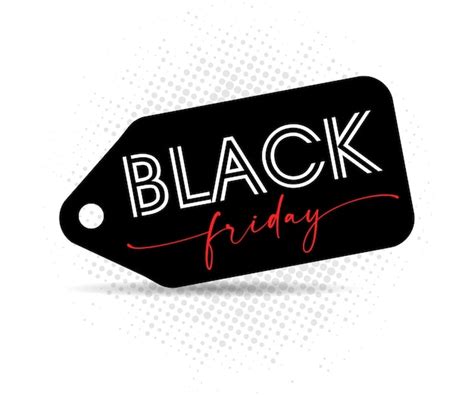 Premium Vector Black Friday Discount Label Banner Special Offer Typography Creative Text