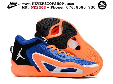 Giày Bóng Rổ Nam Nike Jordan Tatum 1 Blue Orange Cổ