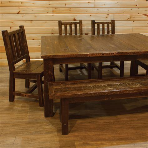 Indian Creek Amish Dining Room Set Rustic Furniture Cabinfield