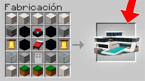 Minecraft Pero Crafteamos Mansiones De Cualquier Bloque 😱 Minecraft Aleatorio Youtube