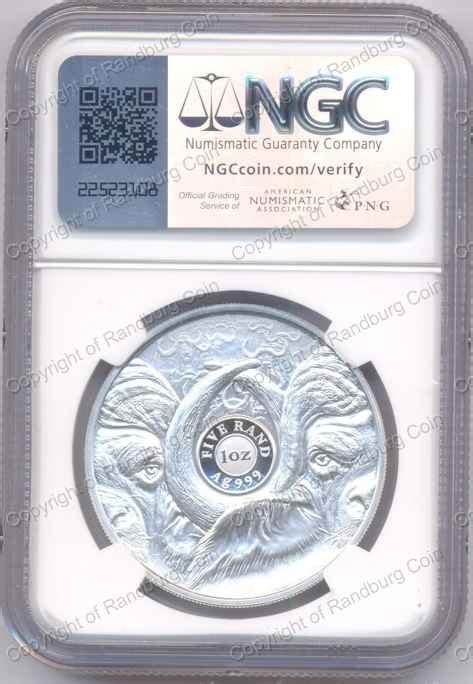 Fine Silver Oz Proof R Buffalo Big Five Series Ii Ngc Pf