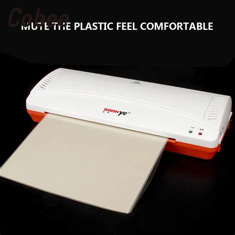 YE280 Roll Laminator Hot / Cold Laminator Laminating Machine For A4 Document Premiun ...