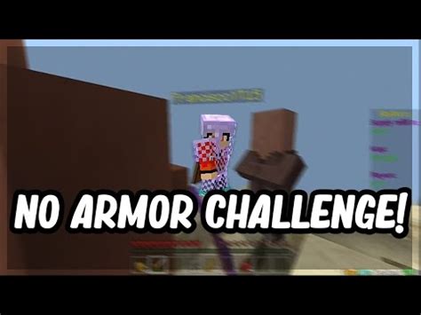 No Armor Challenge Minecraft Skywars Youtube