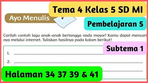 Soal And Kunci Jawaban Buku Tematik Tema 4 Kelas 5 Sd Halaman 38 39 Peredaran Darahku Sehat