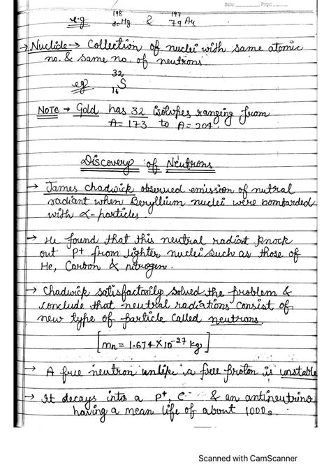 Solution Physics Chapter Nuclei Full Chapter Notes Studypool