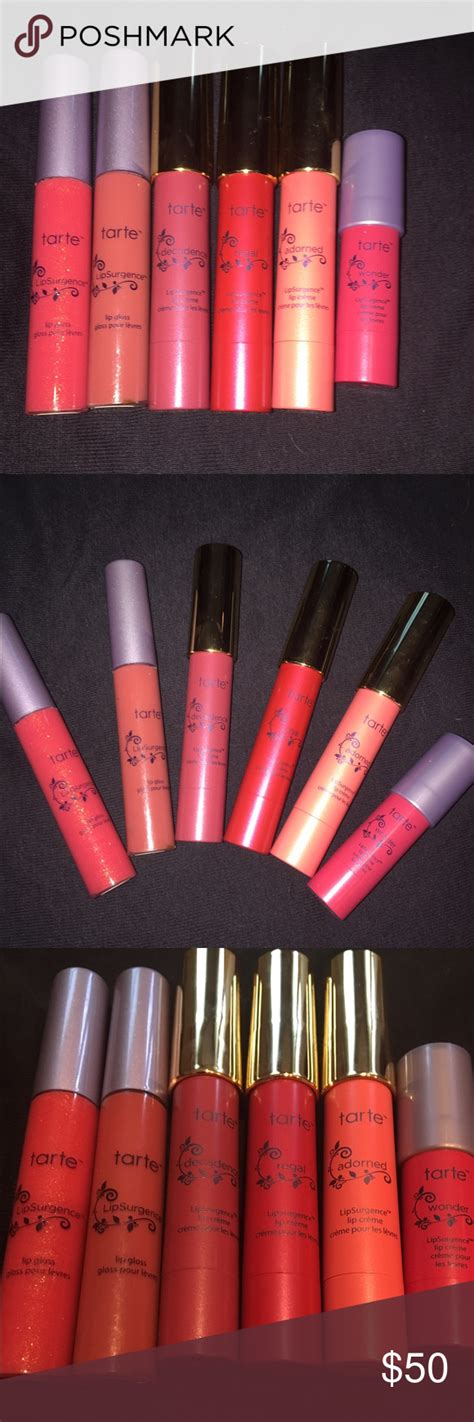 New Tarte Lip Gloss And Lip Creme Set Tarte Lip Gloss Lip Creme Tarte Lip