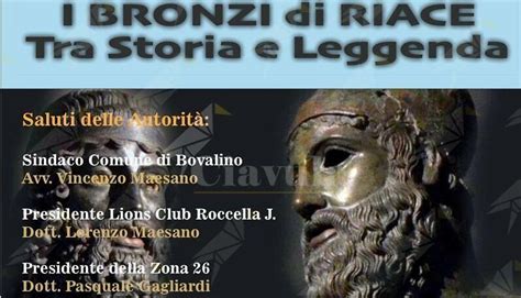 A Bovalino La Presentazione Del Libro I Bronzi Di Riace Tra Storia E