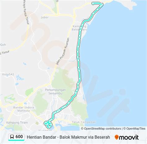 Laluan 600 Jadual Waktu Hentian Peta 600 Balok Makmur Telah