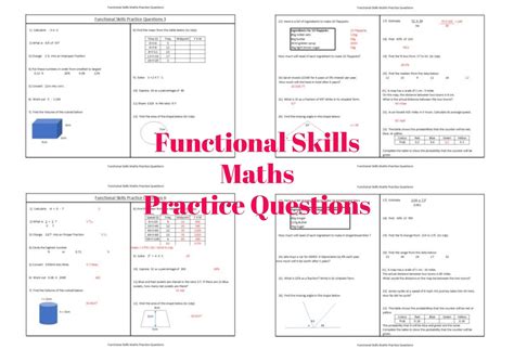 Functional Skills Maths Practice Questions Worksheets Free And