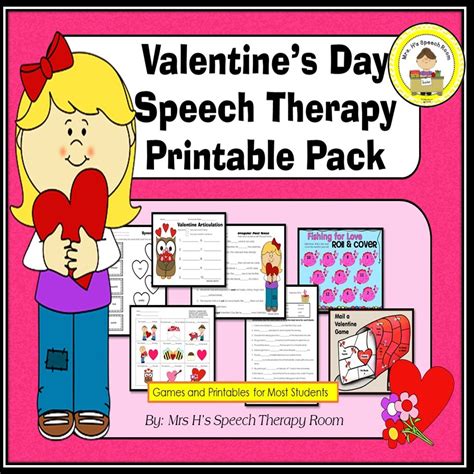 Valentines Day Speech Therapy Printable Pack Made By Teachers