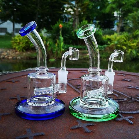 Wholesale Inch Glass Bong With Quartz Banger Mini Small Hookah For