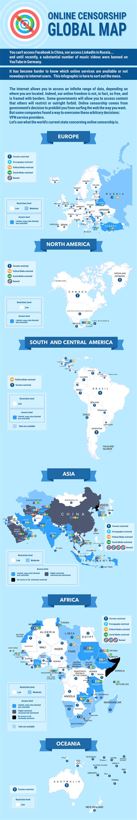 Online Censorship A Global Map And Ranking Of Every Countrys Internet