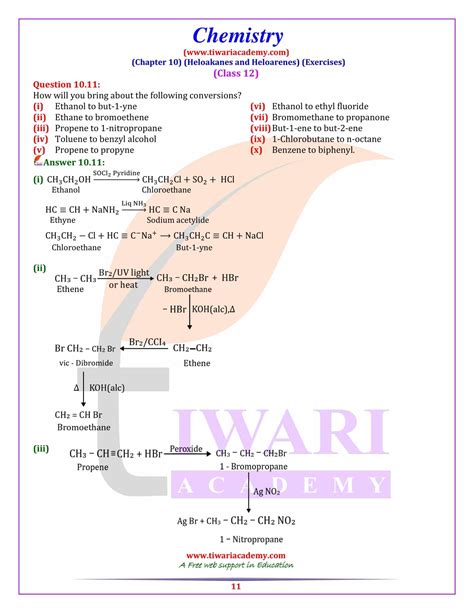 Ncert Solutions For Class Chemistry Chapter Haloalkane Haloarene