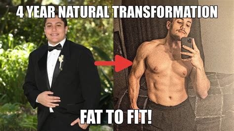 4 Year Natural Transformation Fat To Fit Joseph Farraj Youtube