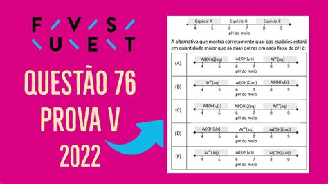 FUVEST 2022 QUESTÃO 76 PROVA V YouTube